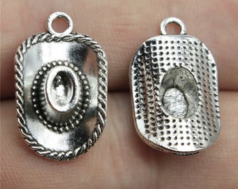 10pcs Cowboy hat charms pendant---23x13mm Antique silver DIY jewelry handmade base material
