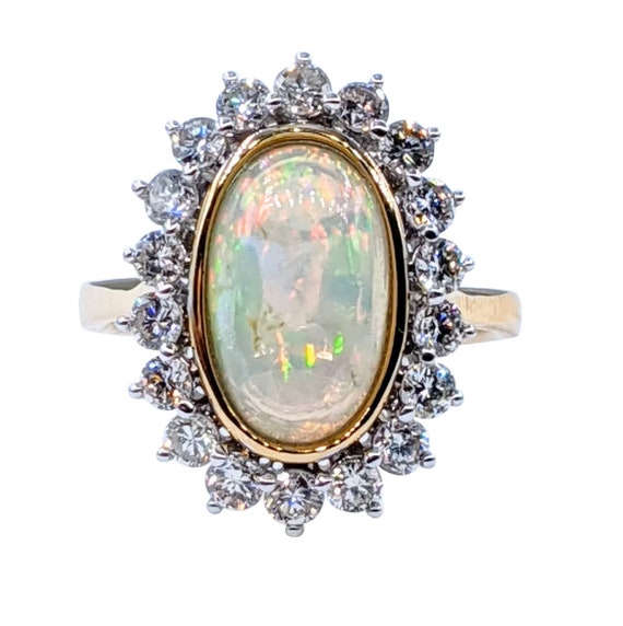 Incredible Opal & Diamond Cocktail Ring