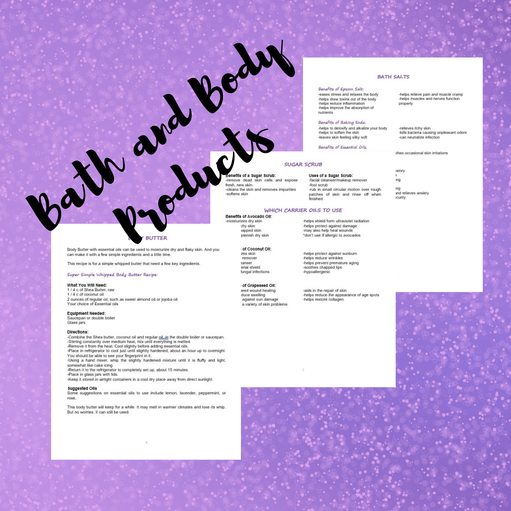 Bath and Body Products Using Essential Oils A DIY Guide / Etsy