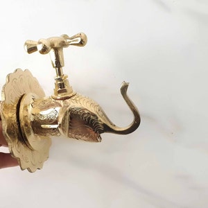 Brass elephant head Faucet, Handcrafted Faucet, Brass Kitchen faucet , Bathroom Faucet, brass bathroom tap