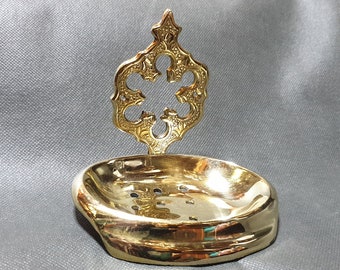 Handmade Moroccan Brass Wall Soap Dish, Bathroom Decor