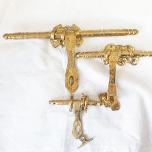 Free Brass Sliding Door Bolt , box catches buckle locks - iron latch kit - hasp , Morocan Solid Brass Door Latch ,Hardware