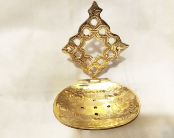 Brass Wall Brass Soap Dish, Holder Soap Dish- Moroccan Bathroom Accessories Home décor