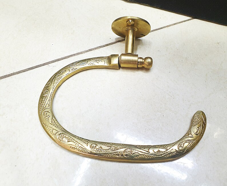 Moroccan Brass Handmade Toilet Tissue Paper Holder Hand Etsy