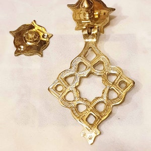 Moroccan Brass door knocker - Brass craft made door knocker - Home decor - Brass door knocker ornate - Frees shipping