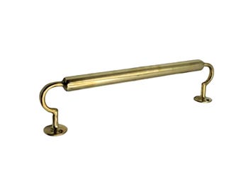 Unlacquered Brass Hammered Towel Bar | Moroccan Bathroom Decor