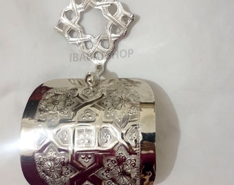 Silver Toilet Paper Holder, Handcrafted Powder Room  - Bathroom accessories- Towel , Bathroom towel hanger