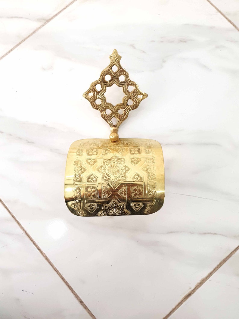 Moroccan Brass Toilet Paper Towel Roll Holder Bathroom Toilet Etsy