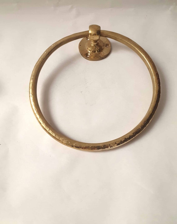 Brass Towel Ring - Bathroom Hardware - Bathroom Brass Towel Rack - Bathroom  accessories- Towel ring |Bathroom towel hanger