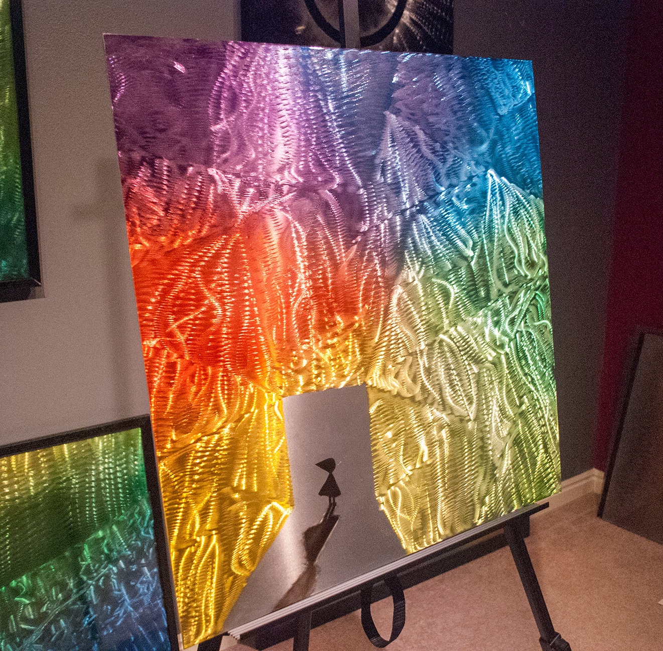 Abstract Metal Wall Art aluminum metal painting One of a Etsy