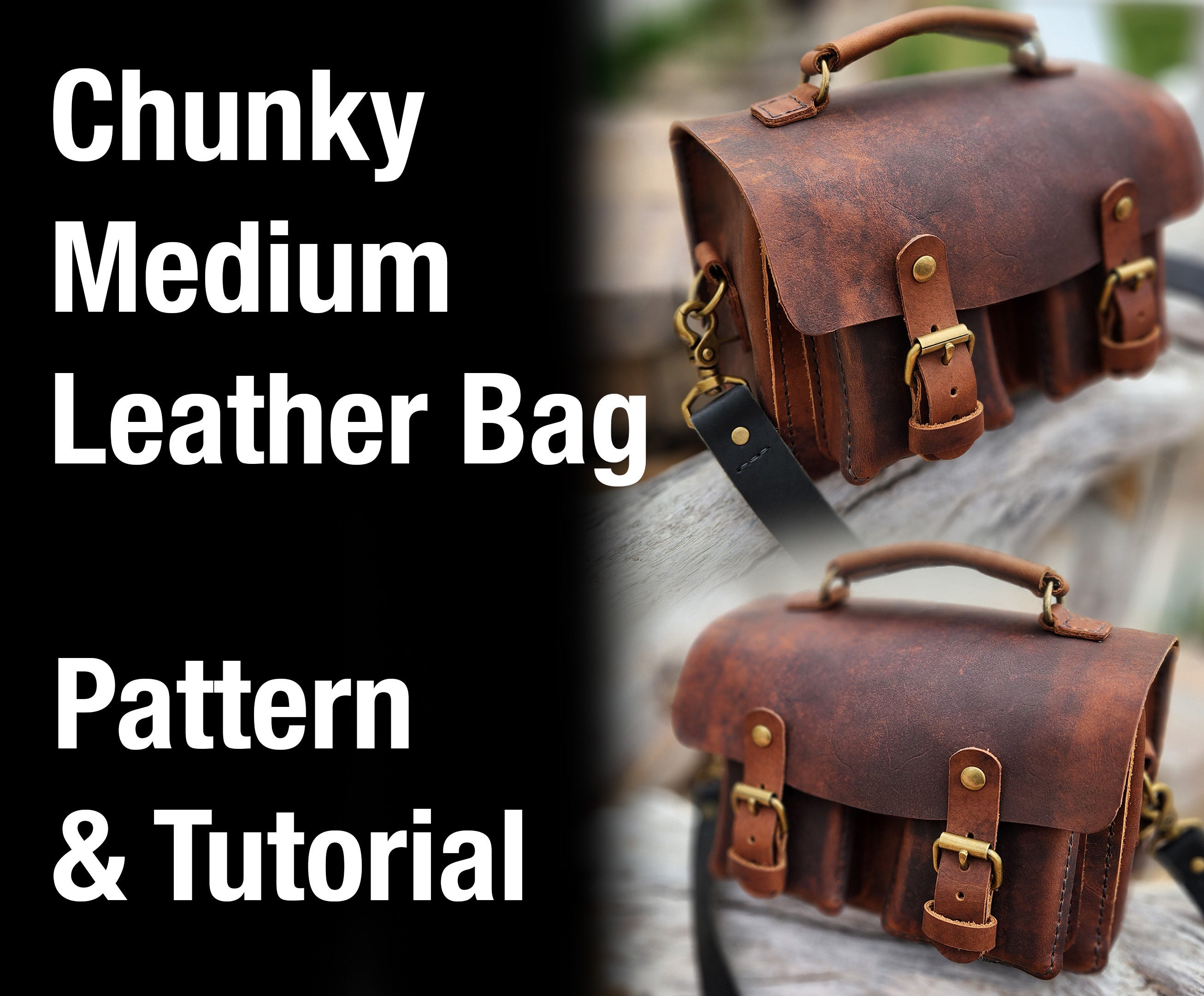 Chunky Leather Bag Pattern DIY Medium Camera Bag Pattern Etsy
