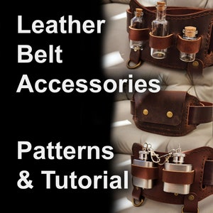Steampunk Gürtel Zubehör PDF Anleitung - DIY Mittelalter Fläschchen, Flaschen, Tasche - Perfekt für Comiccon Kostüm, Renfaire Cosplay oder D&D