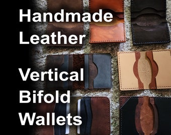 Handmade Leather Wallet, Slim Front Pocket Wallet, High Quality Minimalist Wallet, Men's Gift - Personalization available