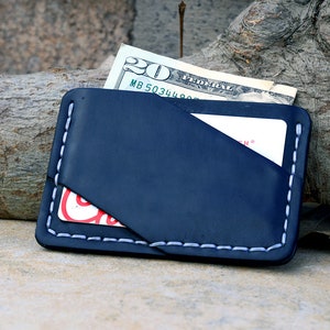 Minimalist Leather Wallet, Slim Front Pocket Wallet, Men&#39;s Cardholder, Leather Cardholder, Perfect Gift