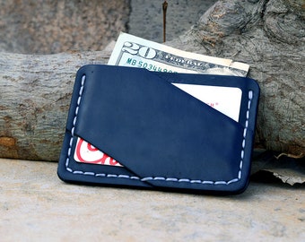 Minimalist Leather Wallet, Slim Front Pocket Wallet, Men's Cardholder, Leather Cardholder, Perfect Gift