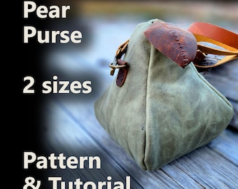 Enchanted Pear Bag PDF Pattern – 2 Sizes | Fantasy Crossbody or Belt Pouch | DIY Leather Pattern for Fae, Elf, Druid, LARP & Ren Faire
