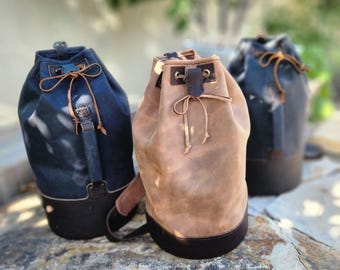 A Better Sling Bag  - Medium Sling Style Leather Backpack - Leather Bag or Backpack