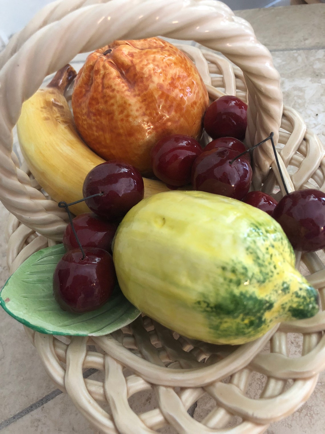Italian Ceramic Fruit Bowl Etsy