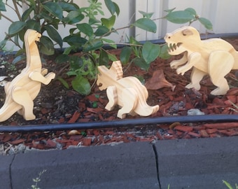 Wooden Dinosaurs, Toys and kids room decor