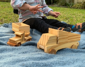 Wooden Tip Truck, Kids Toy