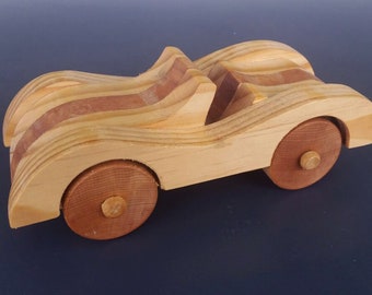 Wooden Sports Car, Classic Kids Toy