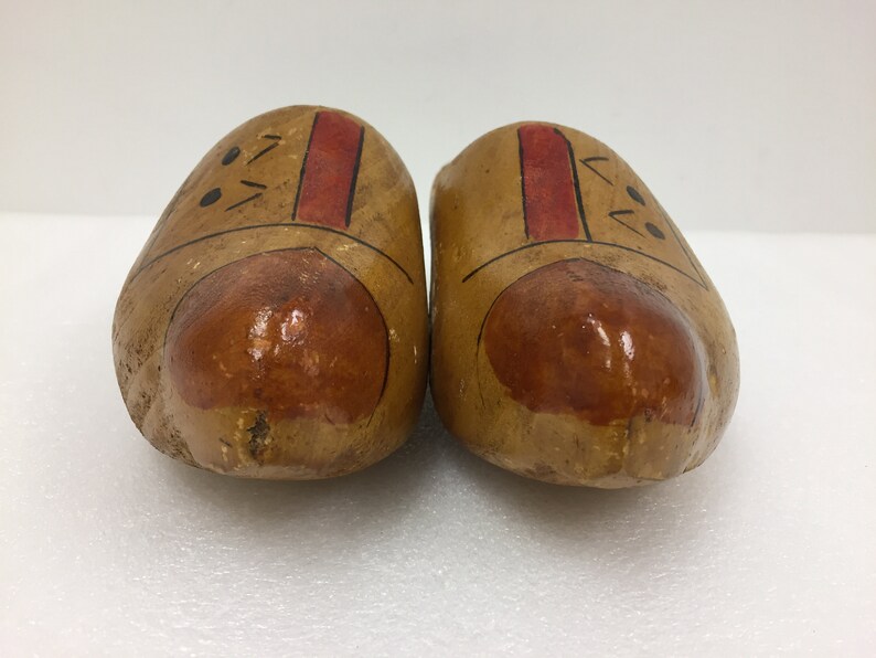 Vintage Wooden Shoes 8 Collectible Holland Decorative Souvenir Home Decor Wood Clog