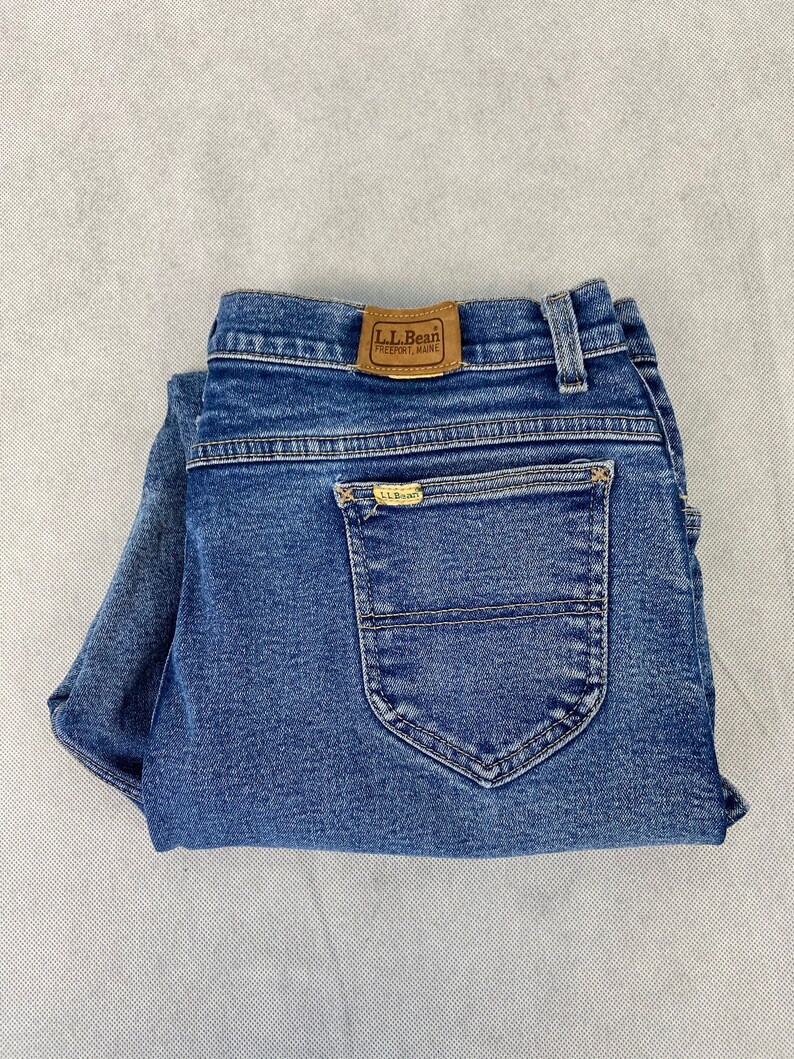 Bean Women/'s Denim Blue Jean Size 20 Plus Size Classic Mom Pants Bottoms Vtg Retro Vintage L.L