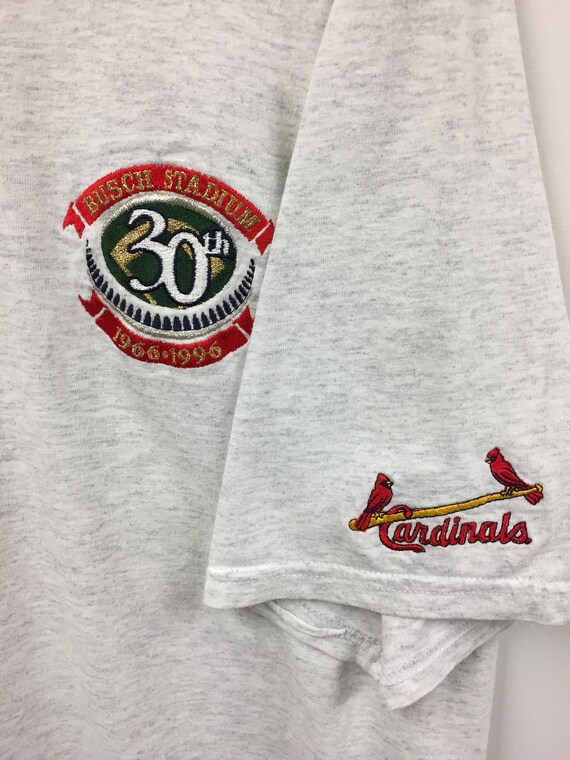 Louis Cardinals Vintage MLB St Busch Stadium 1966 Baseball Tee Shirt