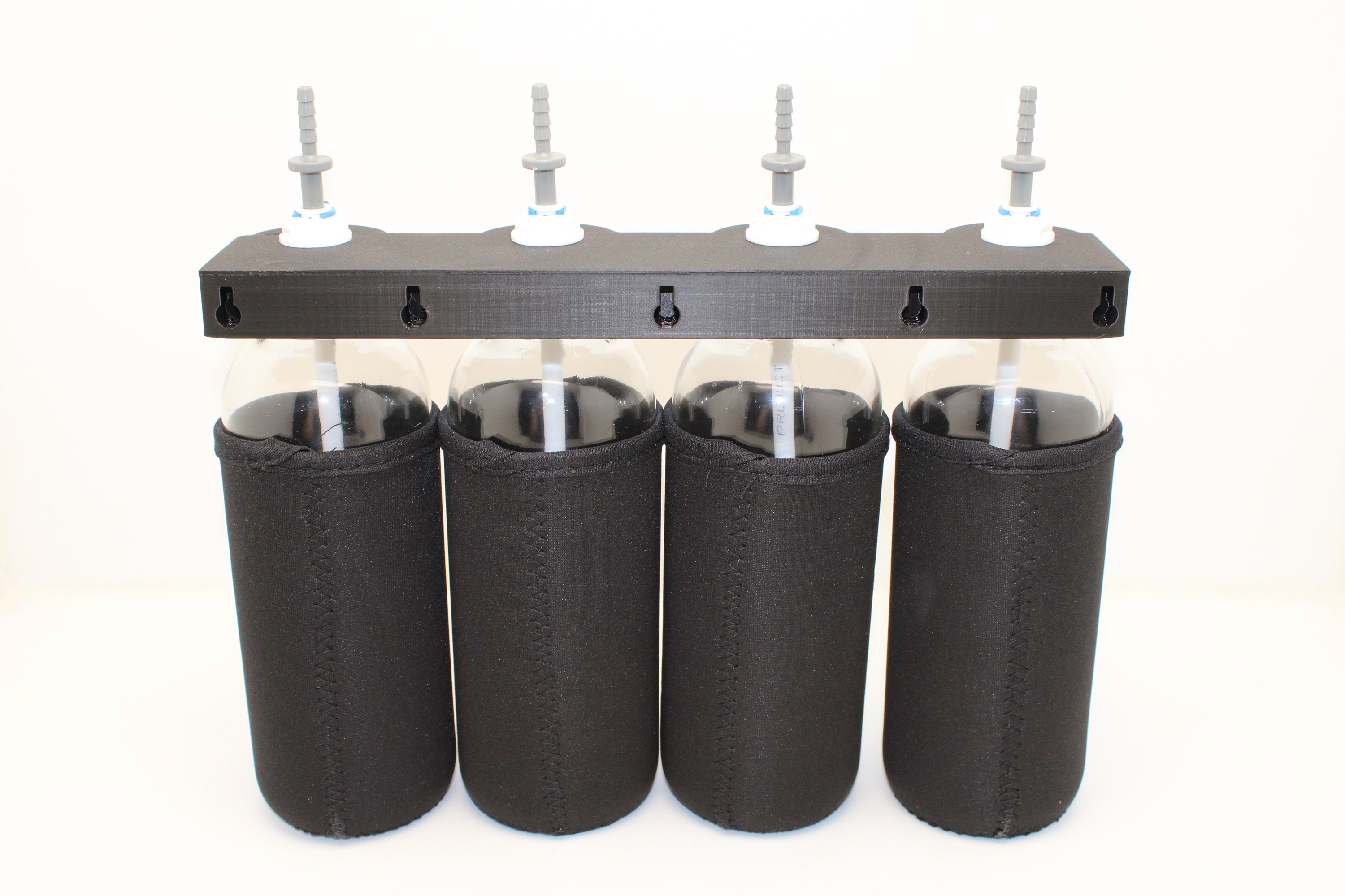 Aquarium Dosing Container 4 X 18oz Glass Containers for Marine & Reef