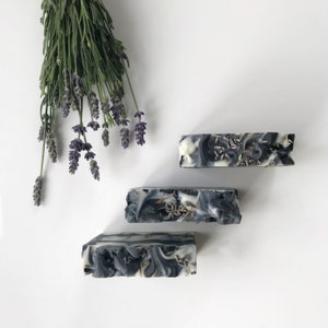 Charcoal Lavender Soap, Lavender Soap, Natural Soap Bar, Vegan Soap, Handmade Soap, Acne Soap, Facial Soap, Facial Cleanser, Gentle Soap