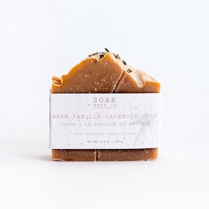 Warm Vanilla Lavender Soap Bar