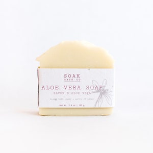 Aloe Vera Soap, Gentle Soap, Baby Soap, Eczema Soap, Natural Soap, Handmade Soap, Vegan Soap, Moisturizing Soap, Hydrating Soap, Unscented