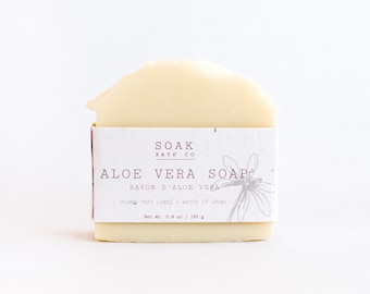 Aloe Vera Soap, Gentle Soap, Baby Soap, Eczema Soap, Natural Soap, Handmade Soap, Vegan Soap, Moisturizing Soap, Hydrating Soap, Unscented