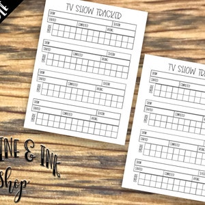 B6 Rings TV Show Tracker PRINTABLE Insert
