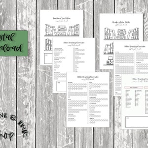 Bible Study Tracker DIGITAL DOWNLOAD PRINTABLE