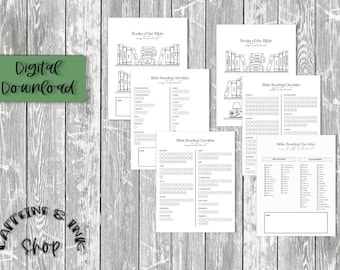 Bible Study Tracker DIGITAL DOWNLOAD PRINTABLE