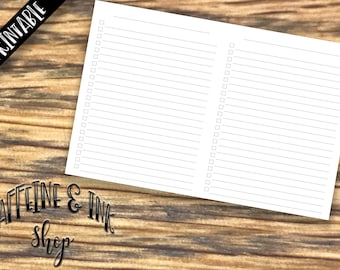 B6 TN Lists PRINTABLE Insert
