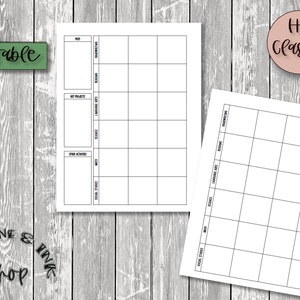 HP Classic- UNDATED Homeschool Planner Printable Insert, Homeschooling Planner, Lesson Planner, Teacher Planner