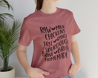 Homestead - Unisex T-shirt, Homesteaders T-shirt, Homesteading, Hemgjord, Naturlig, Bondgårdsliv, Stöd Lokala Bönder