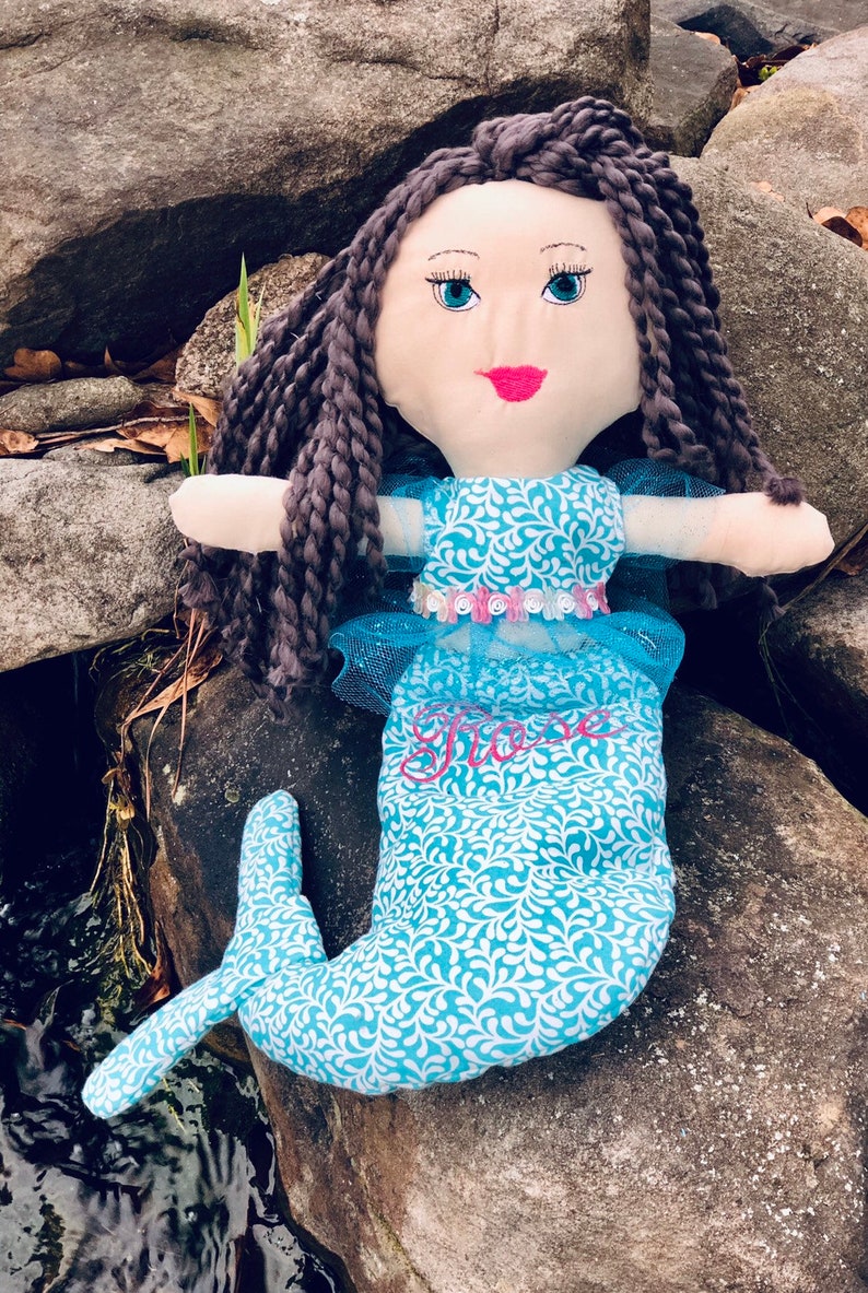 personalized mermaid doll