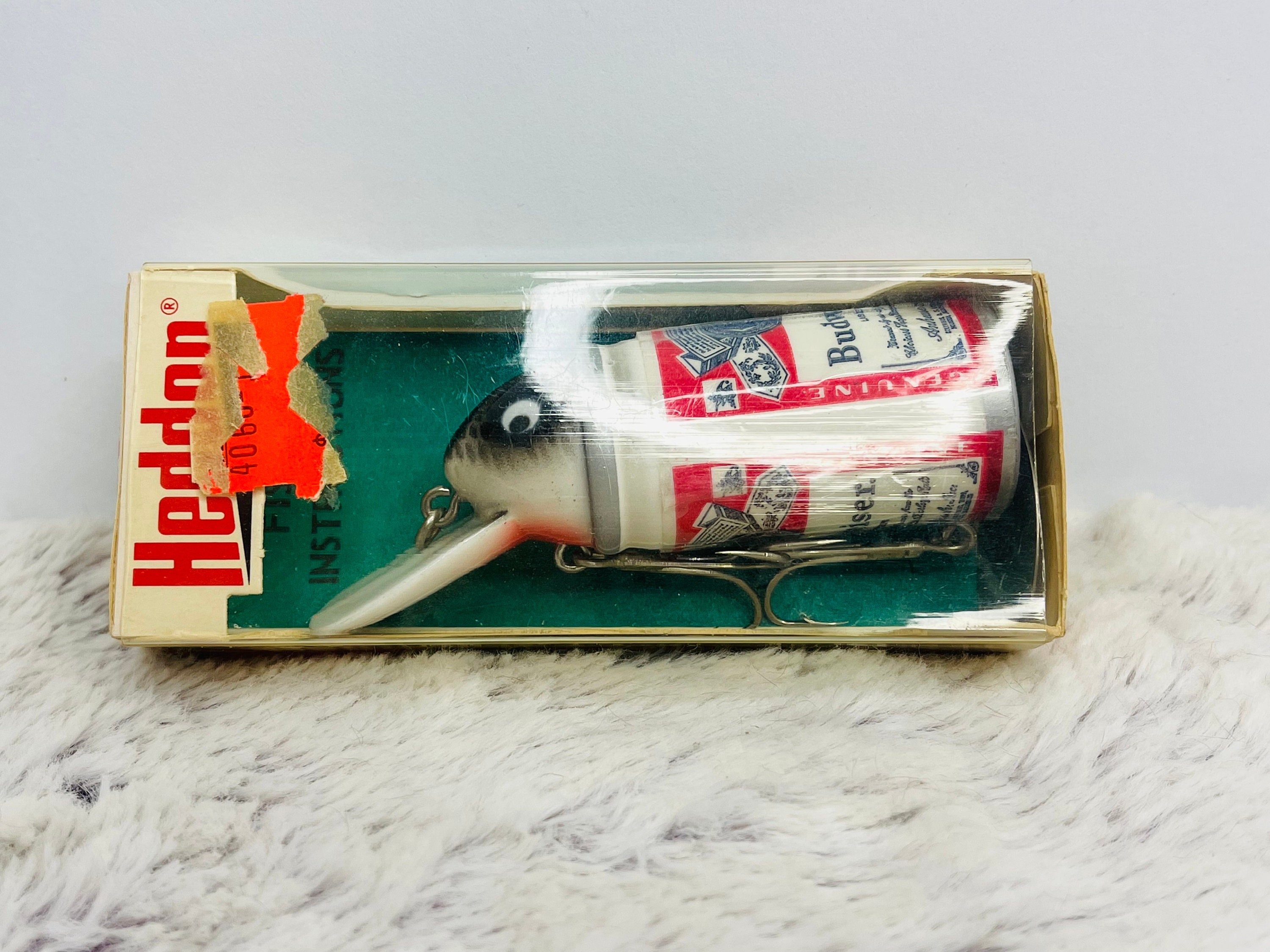 Vintage NIB Heddon Big Bud Fishing Lure Budweiser Can Design In Box New Old  Stock