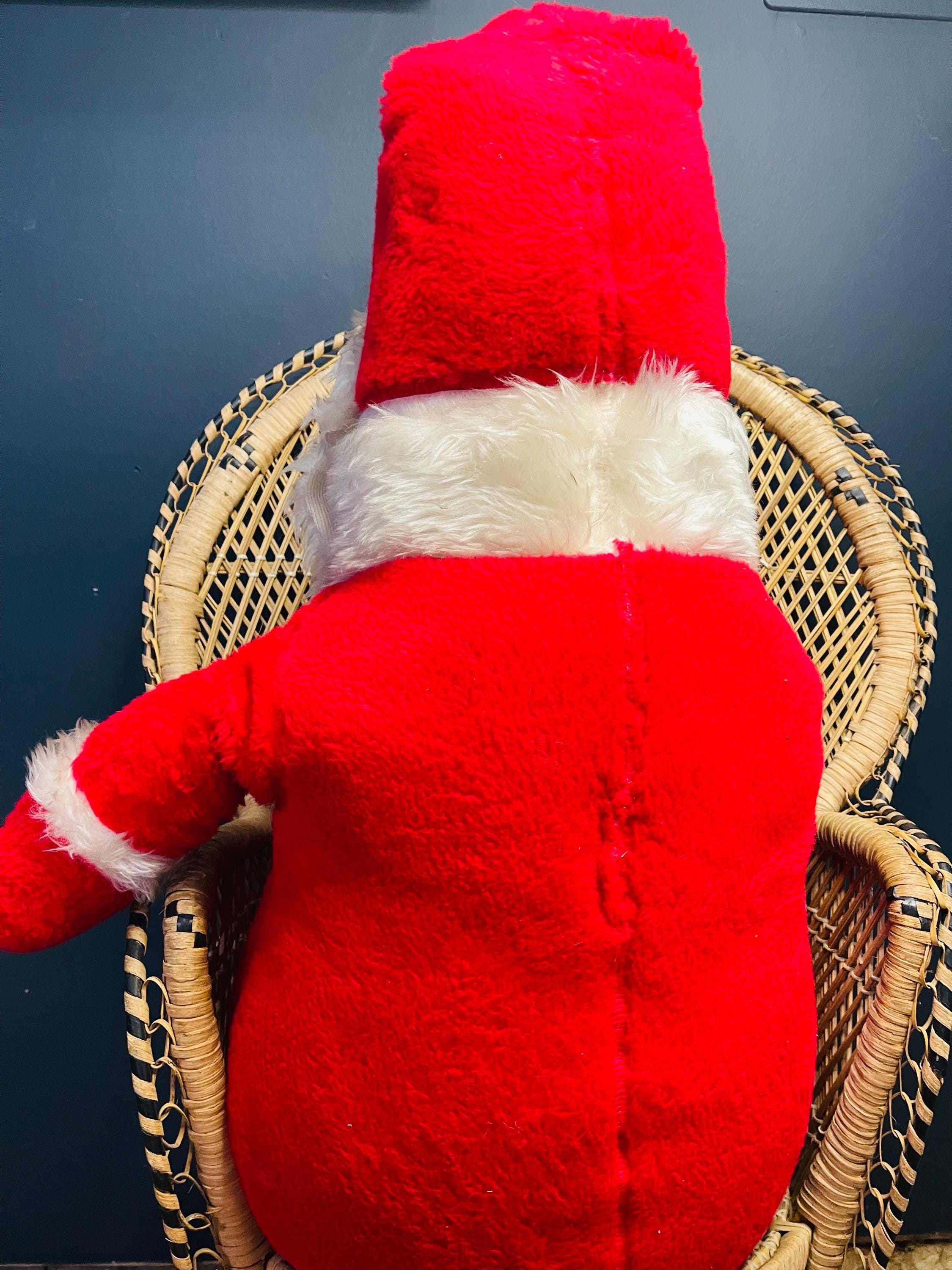 HTF Toy Co Roly Poly Santa Plush Toy Vintage Santa Stuffed