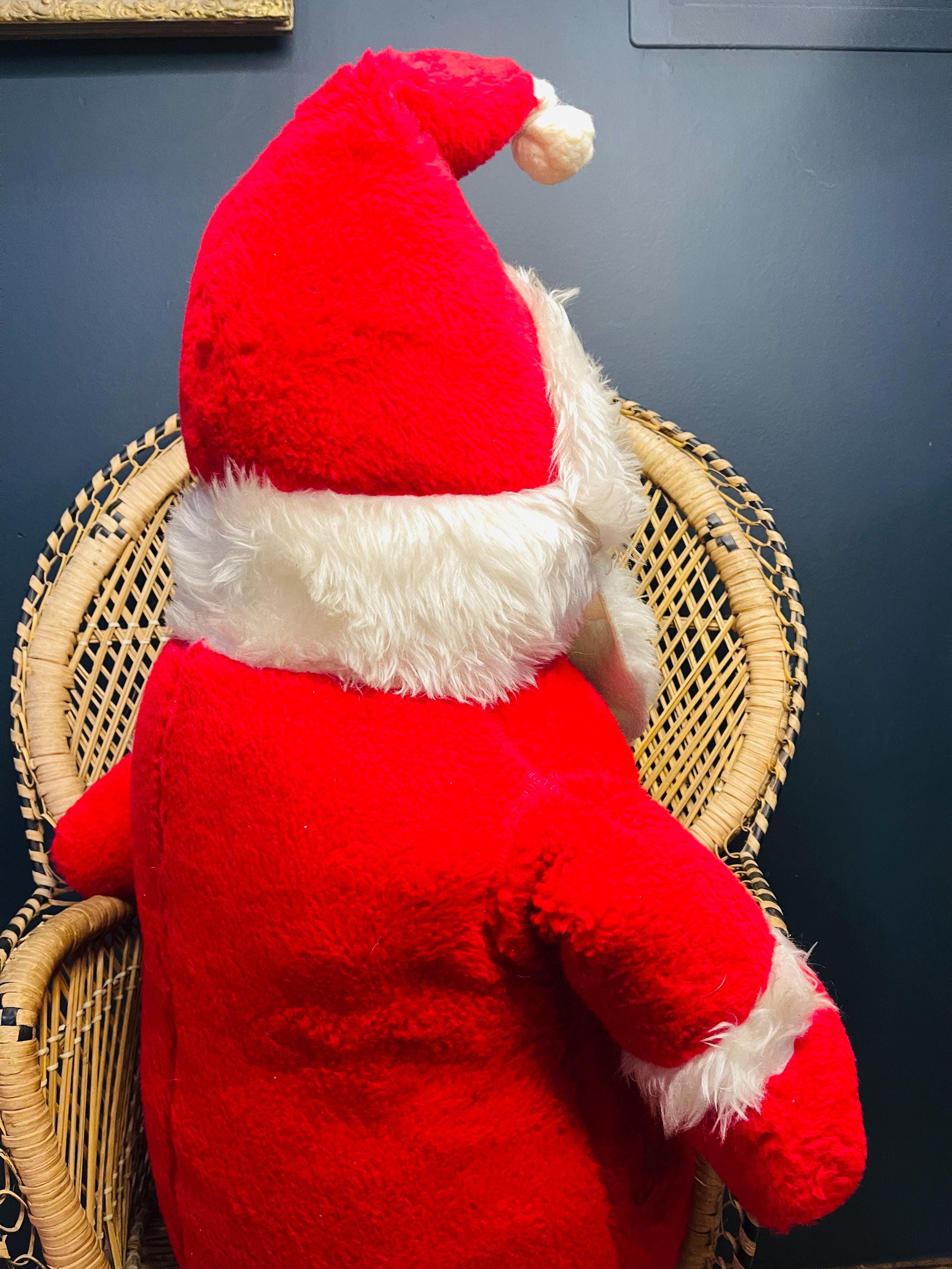 HTF Toy Co Roly Poly Santa Plush Toy Vintage Santa Stuffed