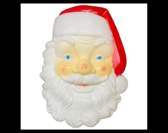 RESERVED FOR LINDA Vintage Empire Giant Santa Face Blow Mold