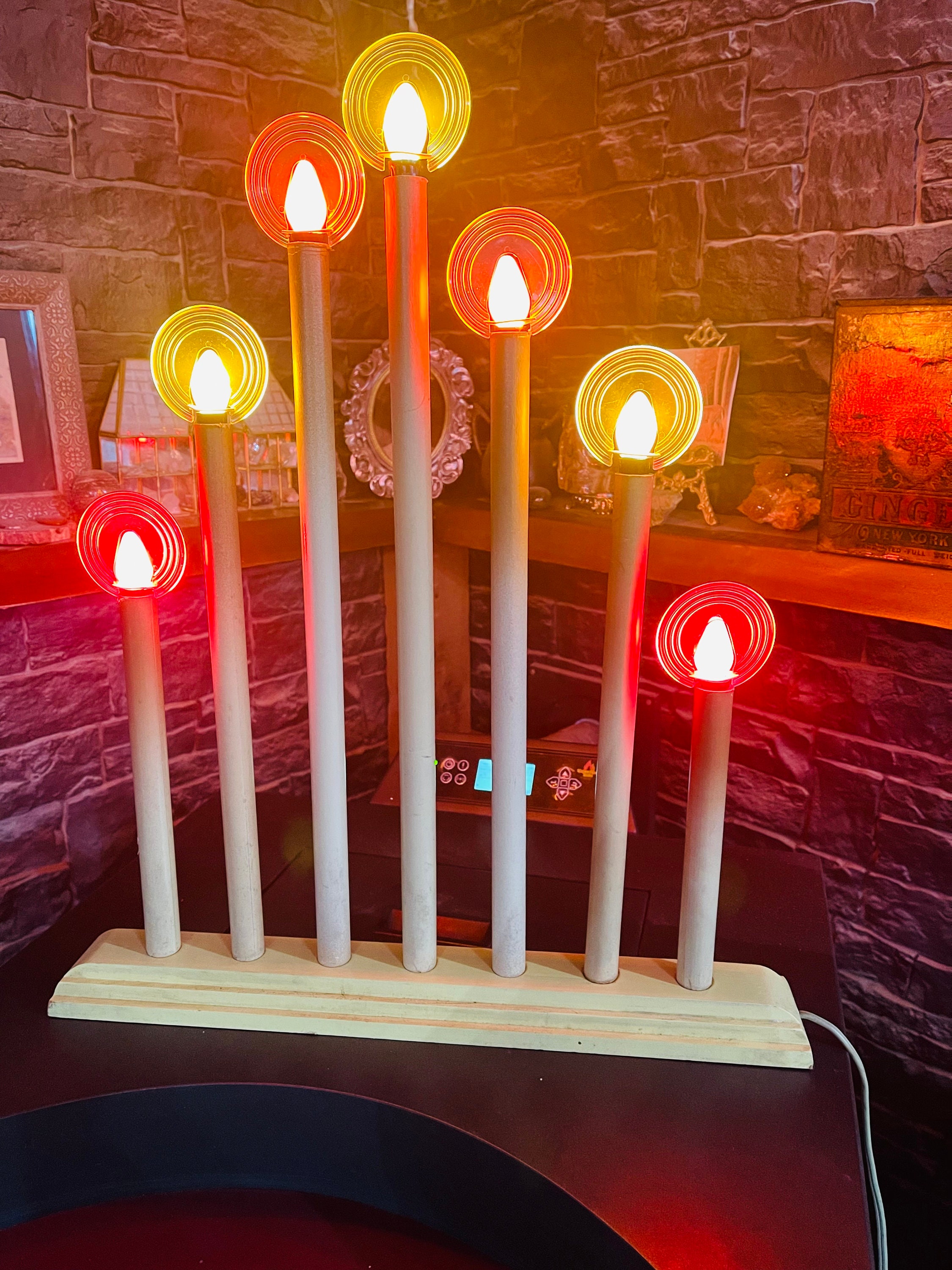 Rare Royal 7 Halo Light Candelabra Etsy