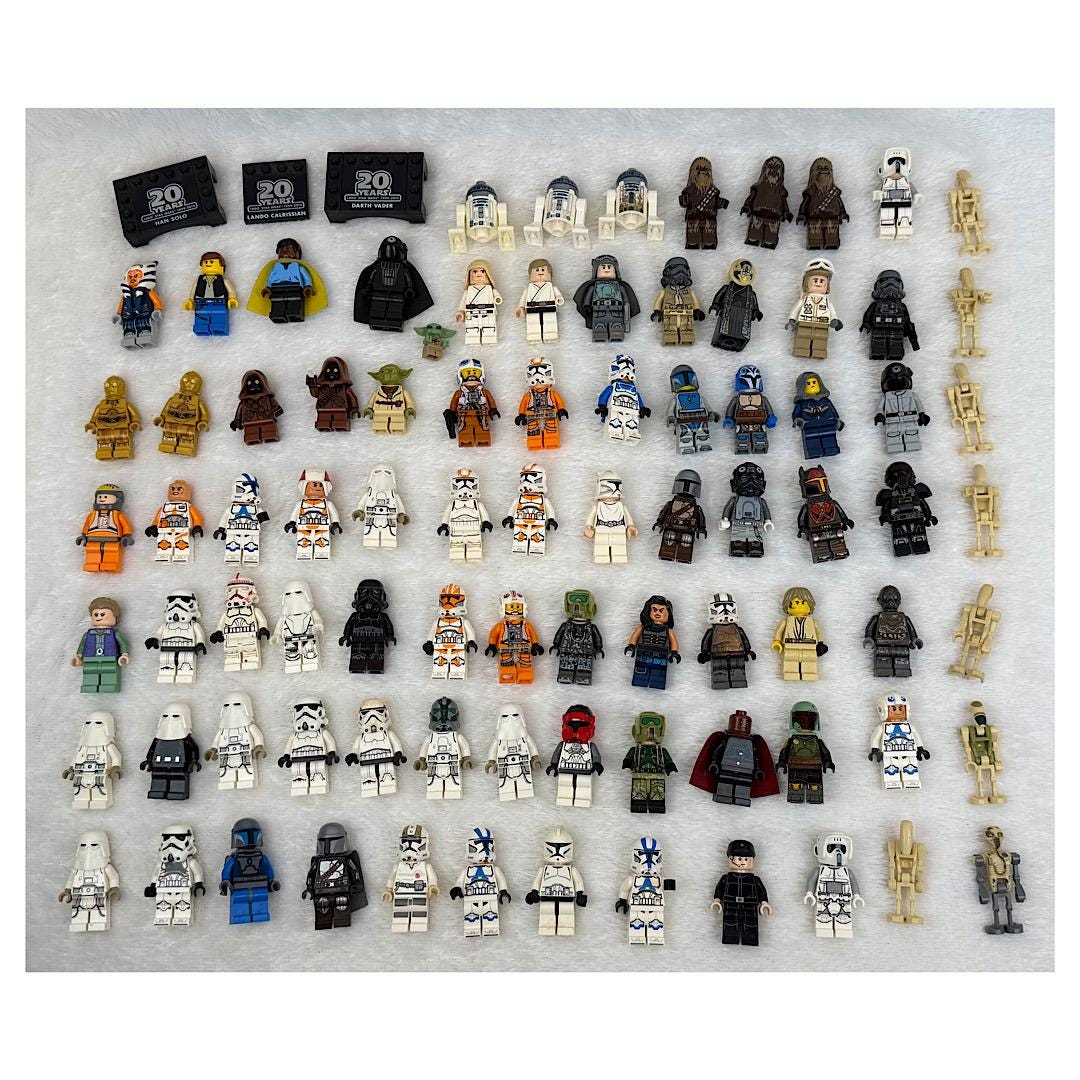 Vintage LEGO Star Wars Minifigure Lot 87 Figures Plus Extras Clone