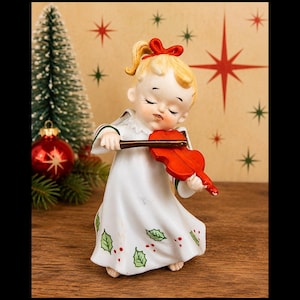 Lefton Angel Playing Violin - Etsy