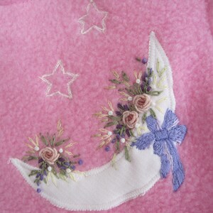 Warm Pink Sleep Sack or Sleeping Bag, Pink Fleece Sleep Sack lined with cotton, Baby Sleeping Bag, Baby Sack image 3