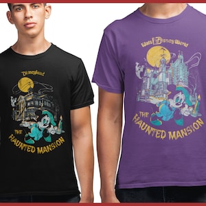 Disneyland or Disneyworld's The HAUNTED Mansion Vintage, Retro | Unisex Heavy Cotton Tee