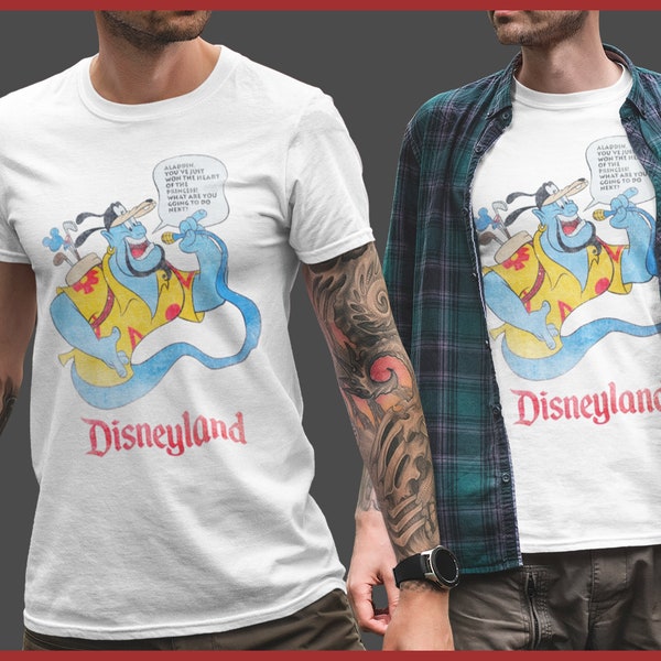 Retro Disneyland Aladdin Genie Vintage | Unisex Softstyle T-Shirt